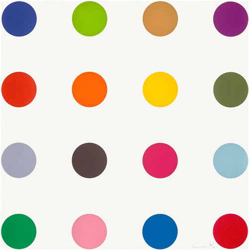 Cocarboxylase (from 12 Woodcut Spots) by Damien Hirst