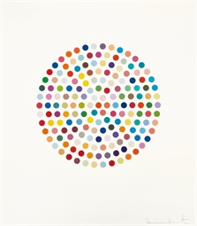 Cocarboxylase (from 12 Woodcut Spots) by Damien Hirst