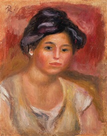 buste de femme by pierre-auguste renoir