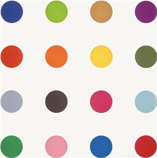 Cocarboxylase (from 12 Woodcut Spots) (2010) by Damien Hirst